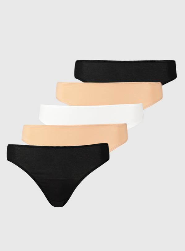Assorted High Leg Knickers 5 Pack 24